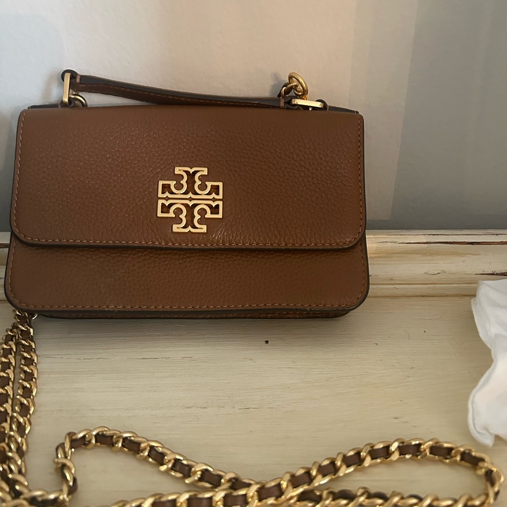 Tory Burch Brown Leather Crossbody Bag